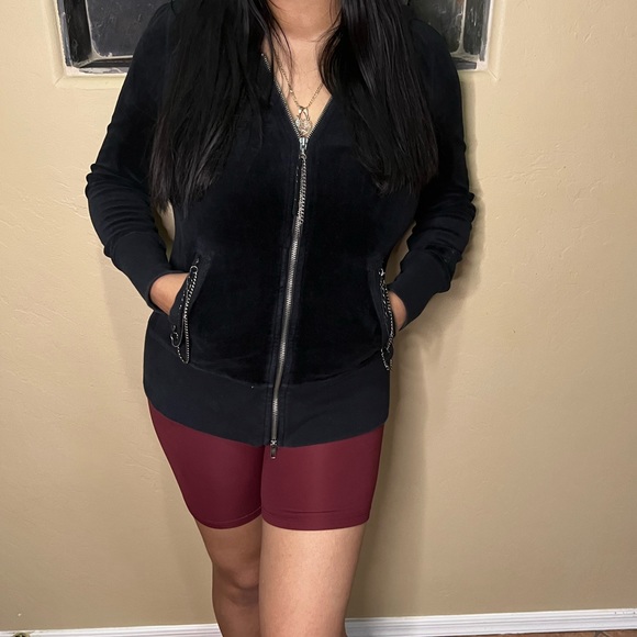 Juicy Couture 🖤 Velour Hoodie Jacket - Picture 4 of 14